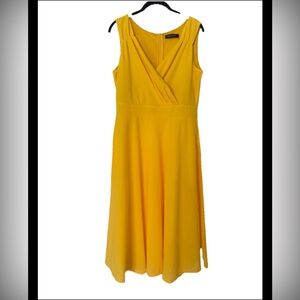 Elegant Yellow Midi Dress